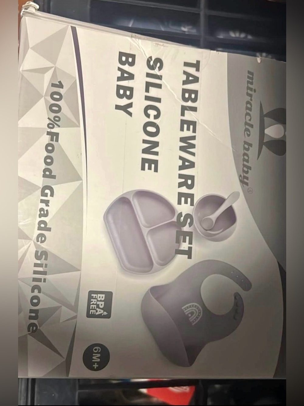 Brand New Miracle Baby Silicone Tableware Set